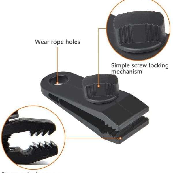Resters - Set of 10 tent clamps