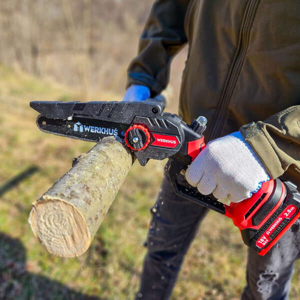 Werkhus cordless chainsaw - Powerful wood-sawing set