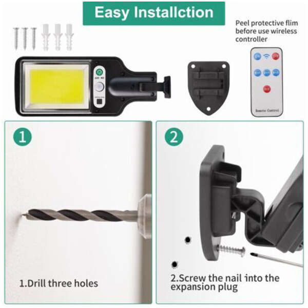 Sunlert - Solar led lamp with motion sensor