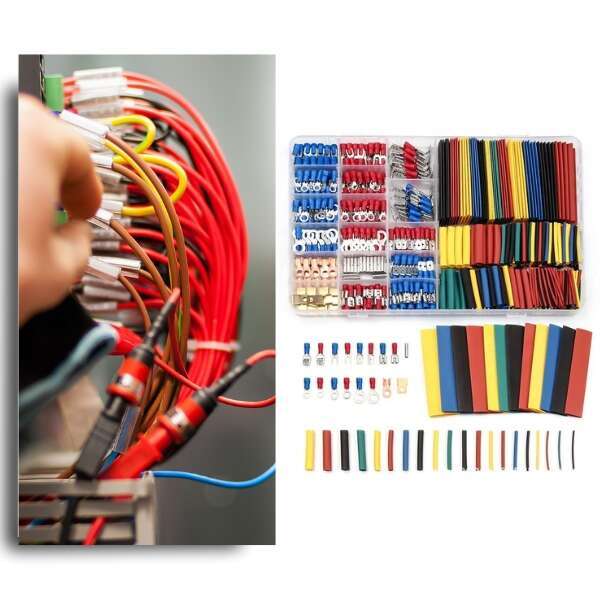 Strinkex - Electrical connector kit and heat shrinking tubing