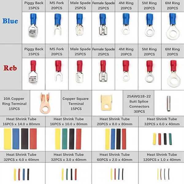 Strinkex - Electrical connector kit and heat shrinking tubing