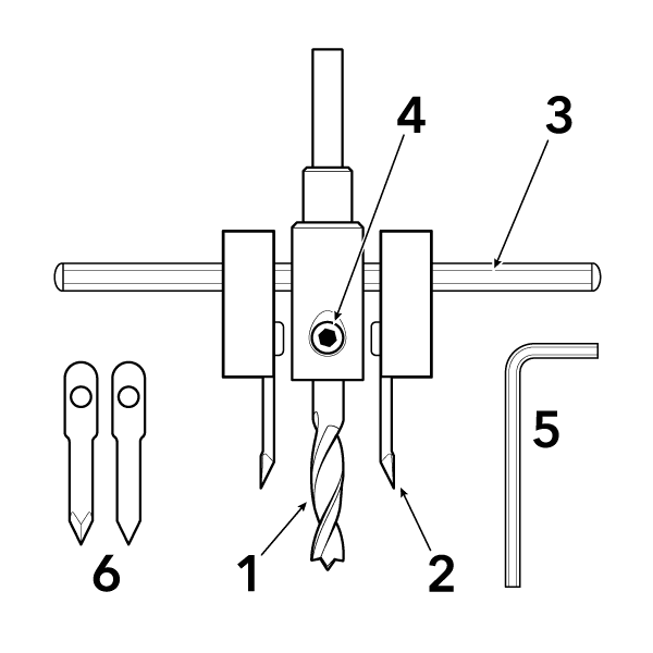 Orbit PRO - Wood drilling attachment