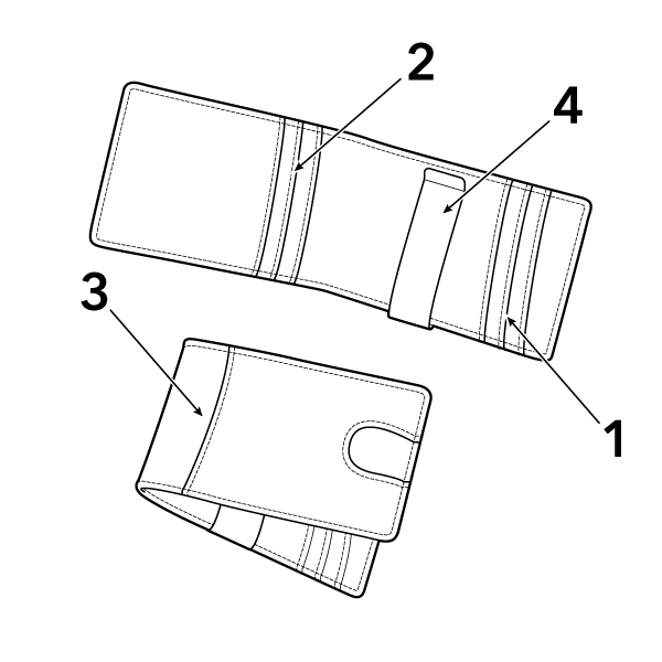 Detro Loro Piron - Modern thin wallet