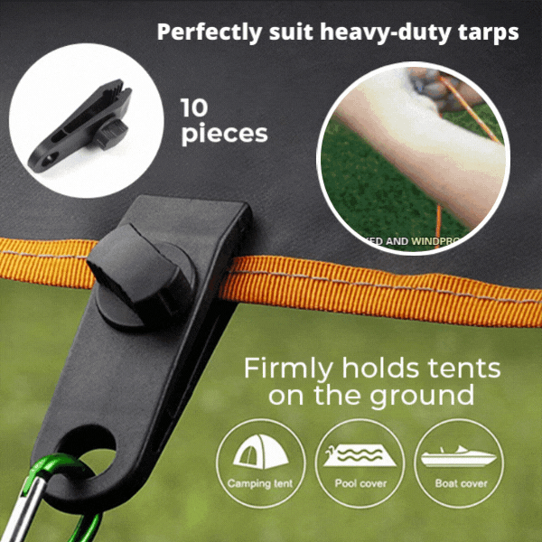 Resters - Set of 10 tent clamps