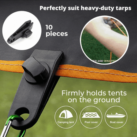 Resters - Set of 10 tent clamps