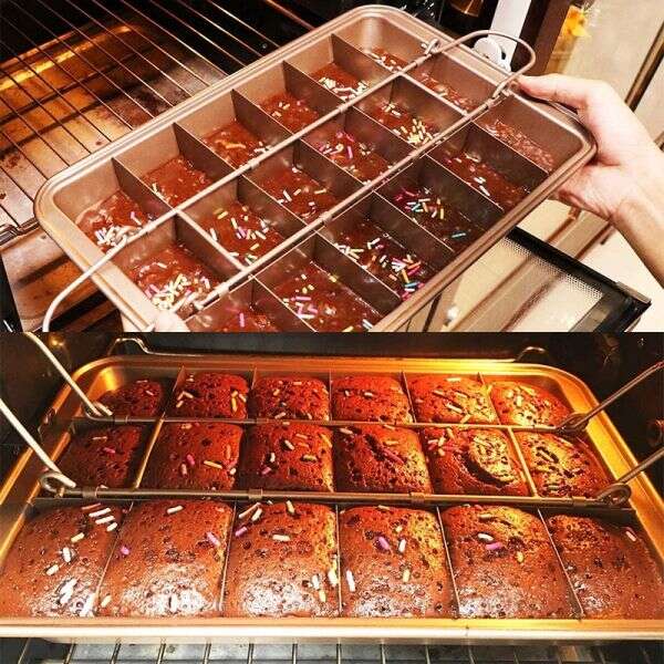 CakeyBakey - Baking pan with dividers