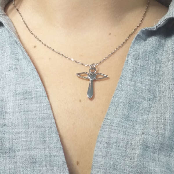 Aurora - Collana con croce artistica