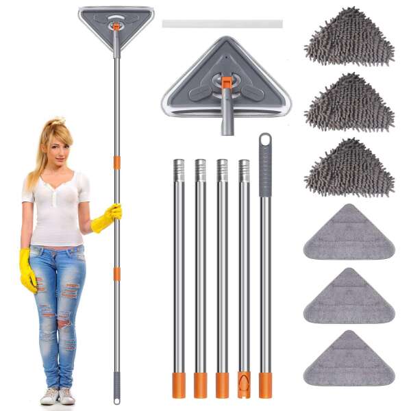 Scrublex - Rotatable triangle cleaning mop set