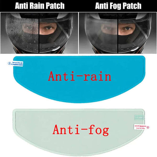 ClearViz - Set of 2 anti-fog and anti-rain stickers for helmets