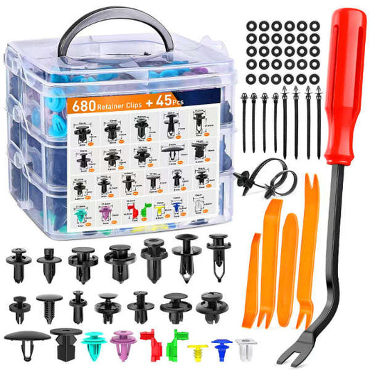 Tacker Pro - Set of rivets and screwdrivers for cars